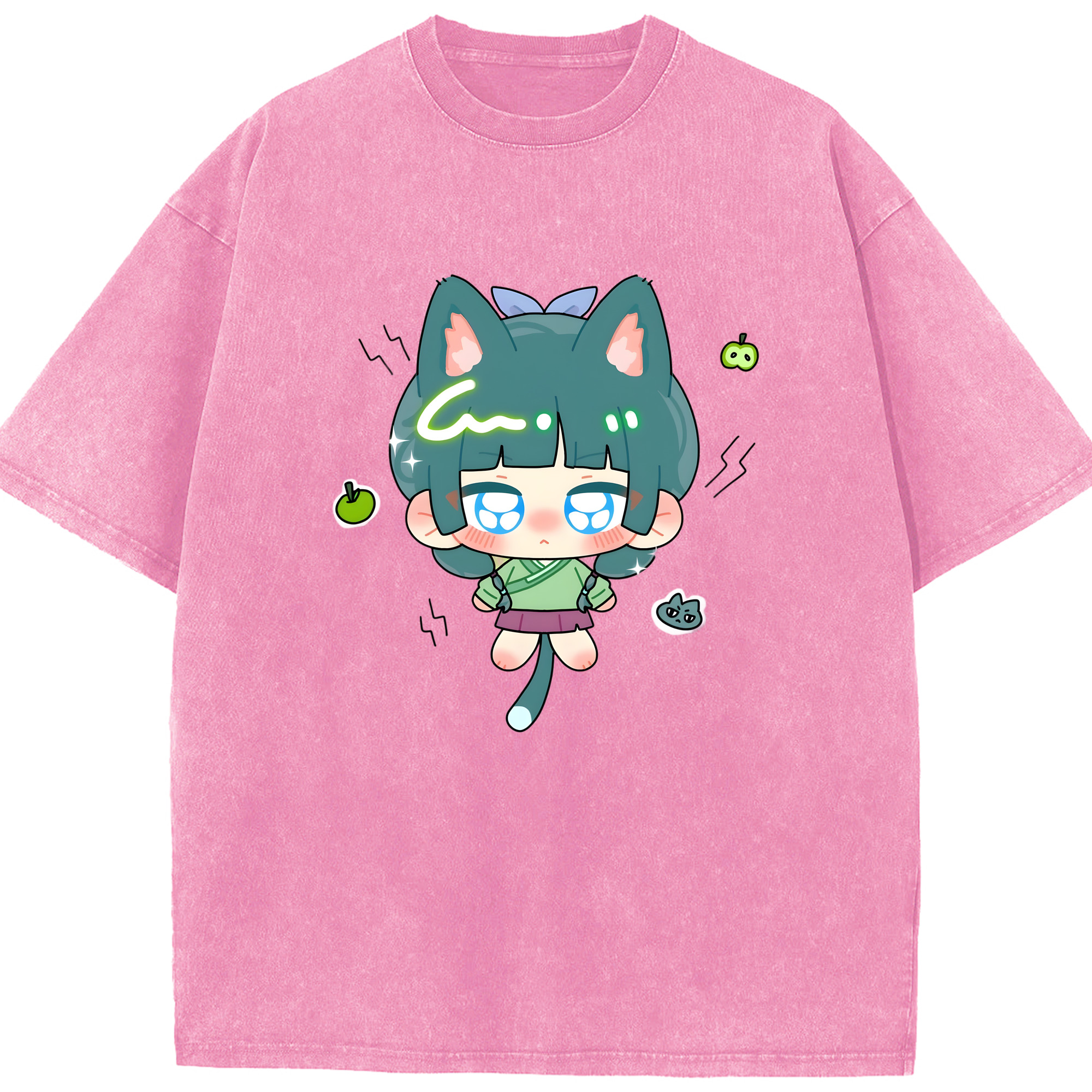 （画像用） 薬屋のひとりごと The Apothecary Diaries 綿100% ヴィンテージ風 半袖Tシャツ（フロントプリント）